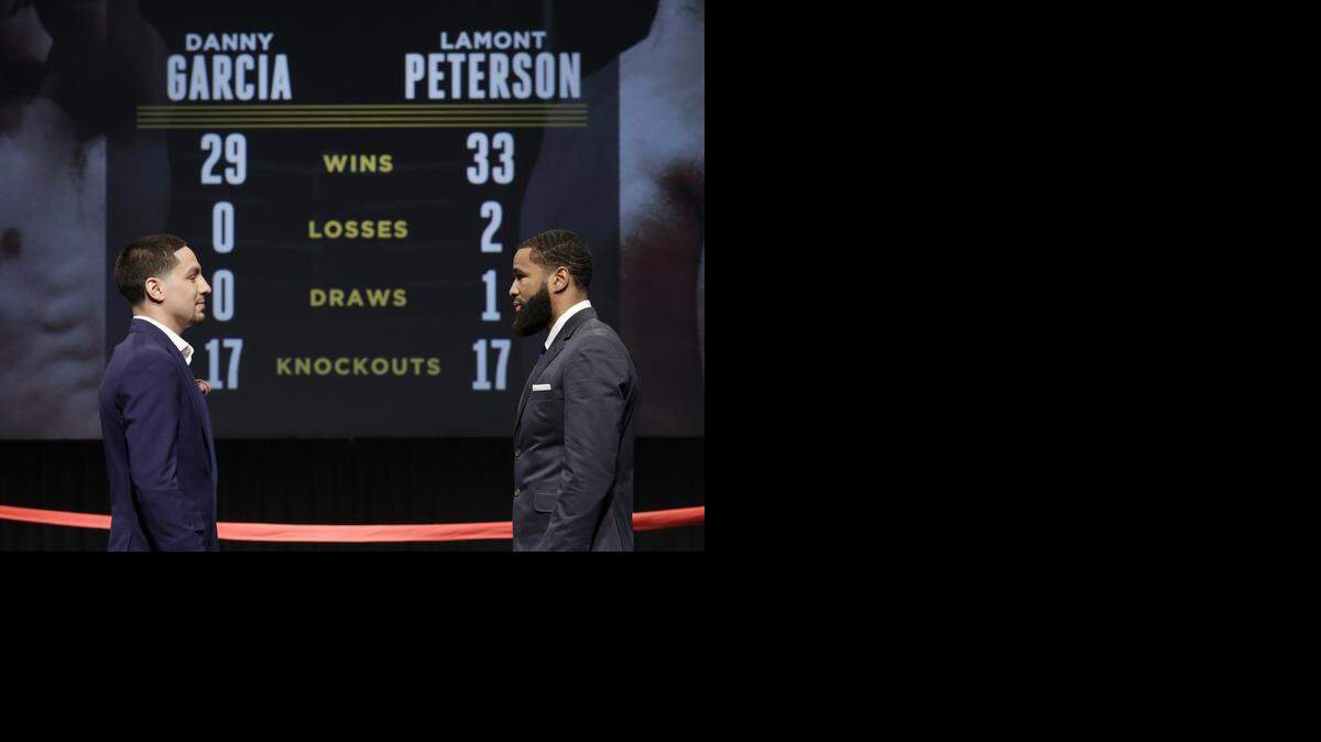 
DANNY GARCIA (i) tiene una cita en abril contra Lamont Peterson, pero muchos quieren ver una revancha contra Lucas Mathysse.


