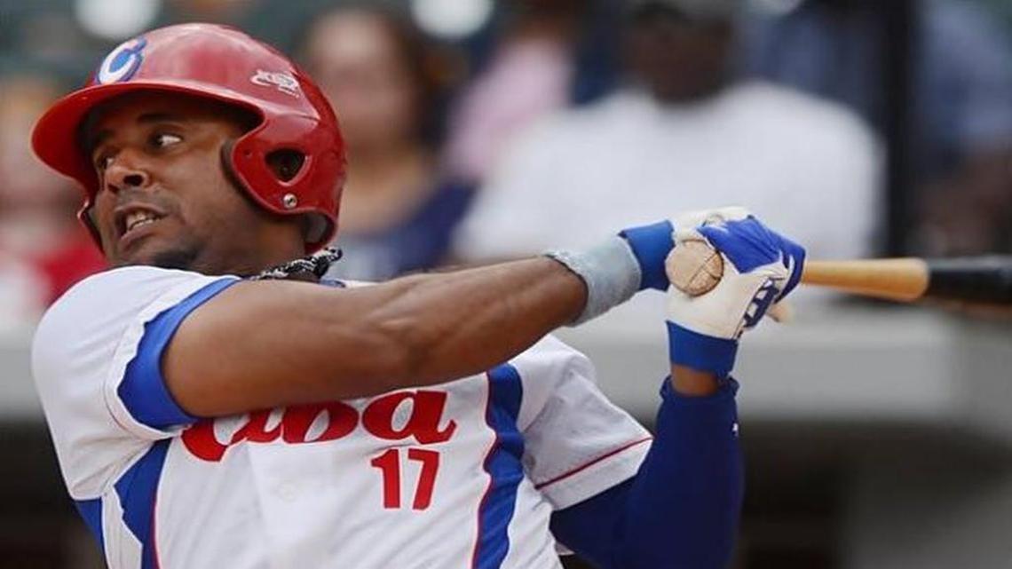 URMARI GUERRA era de los pocos sluggers que quedaban en Cuba antes de salir de la isla.