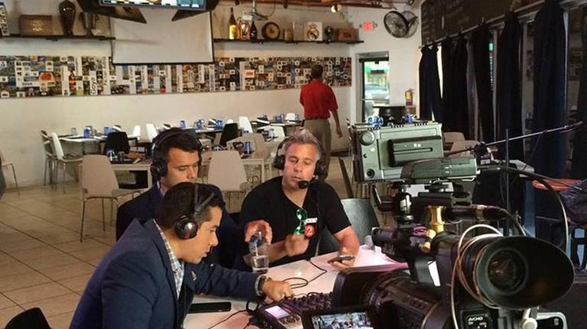 TRES DE los motores de Zona ESPN (izq. a der.) Renato Bermúdez, Sebastián Martínez y Fernando Barbosa