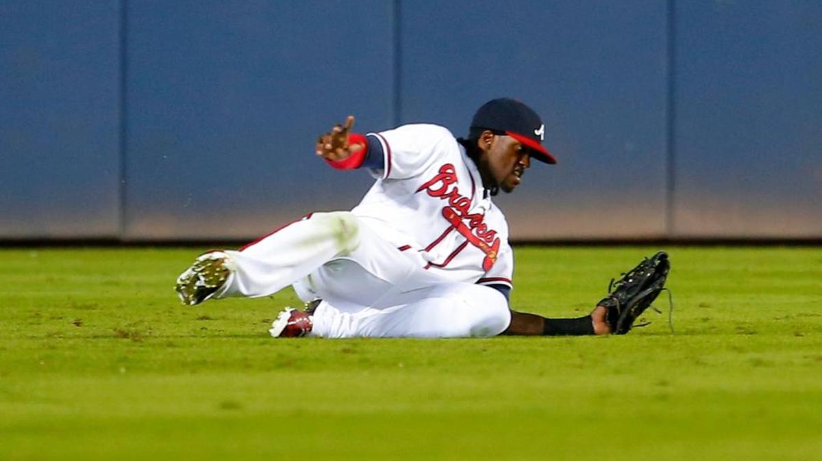 CAMERON MAYBIN, cuando jugaba para los Bravos de Atlanta, en juego del 2 de octubre del 2015.