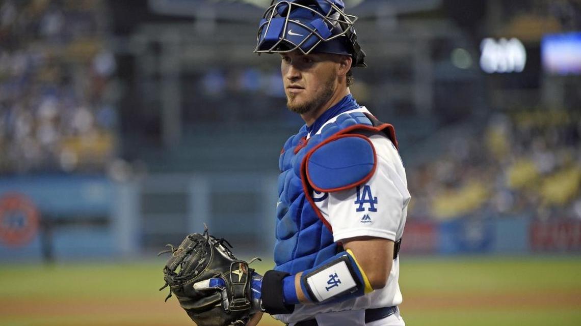 YASMANI GRANDAL durante un juego contra los Padres de San Diego en Los Angeles el 2 de septiembre del 2016.