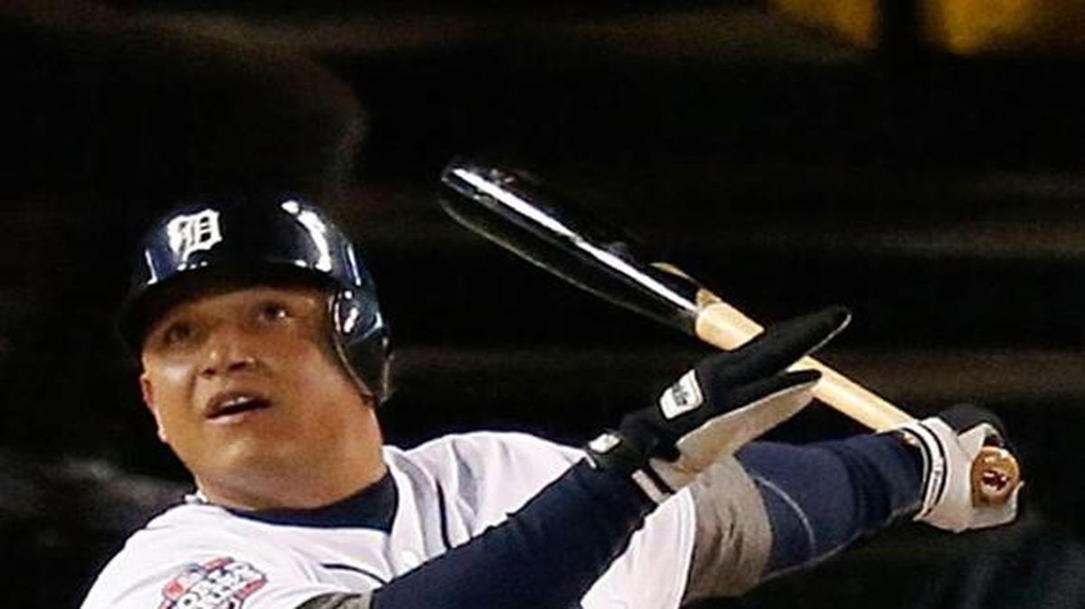 El primera base de los Tigres de Detroit Miguel Cabrera bateó para .338 de average con 18 cuadrangulares y 76 carreras impulsadas en el 2015.