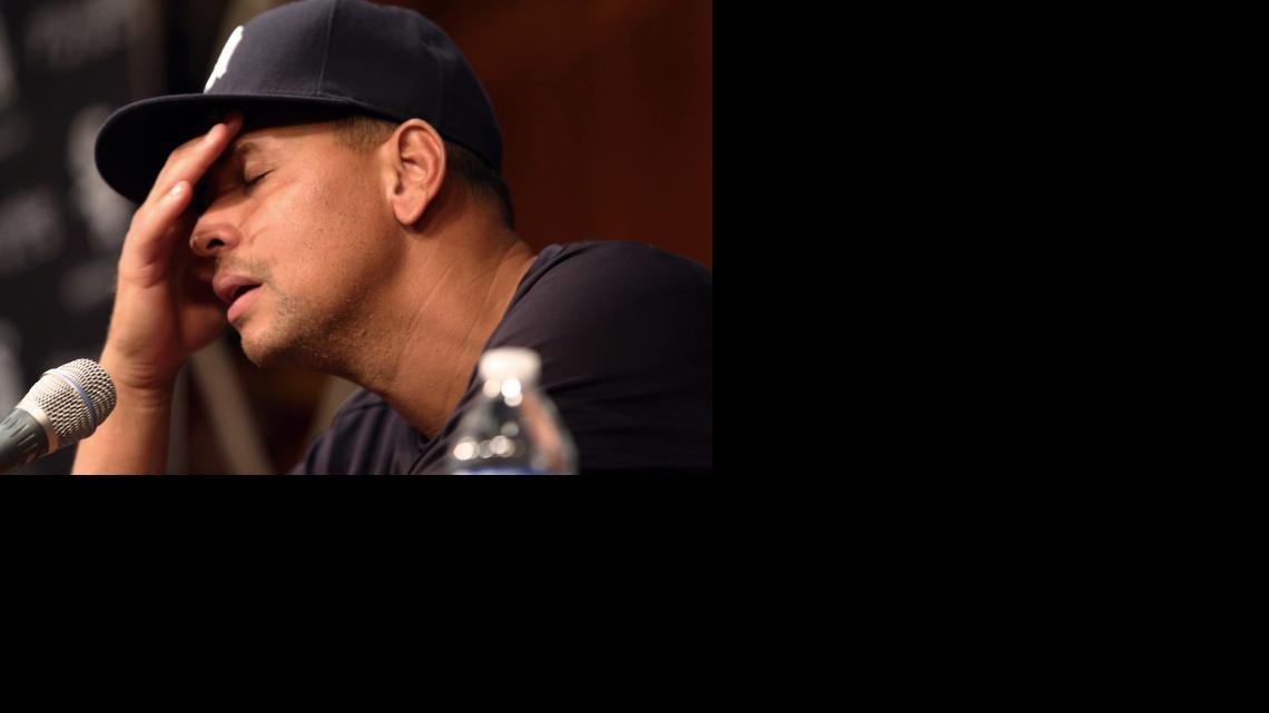 
Alex Rodríguez durante una rueda de prensa el 5 de agosto del 2013, en Chicago. Un reportaje publicado el miércoles 5 de noviembre del 2014 reveló que Rodríguez le confesó a la DEA que había consumido esteroides. 
