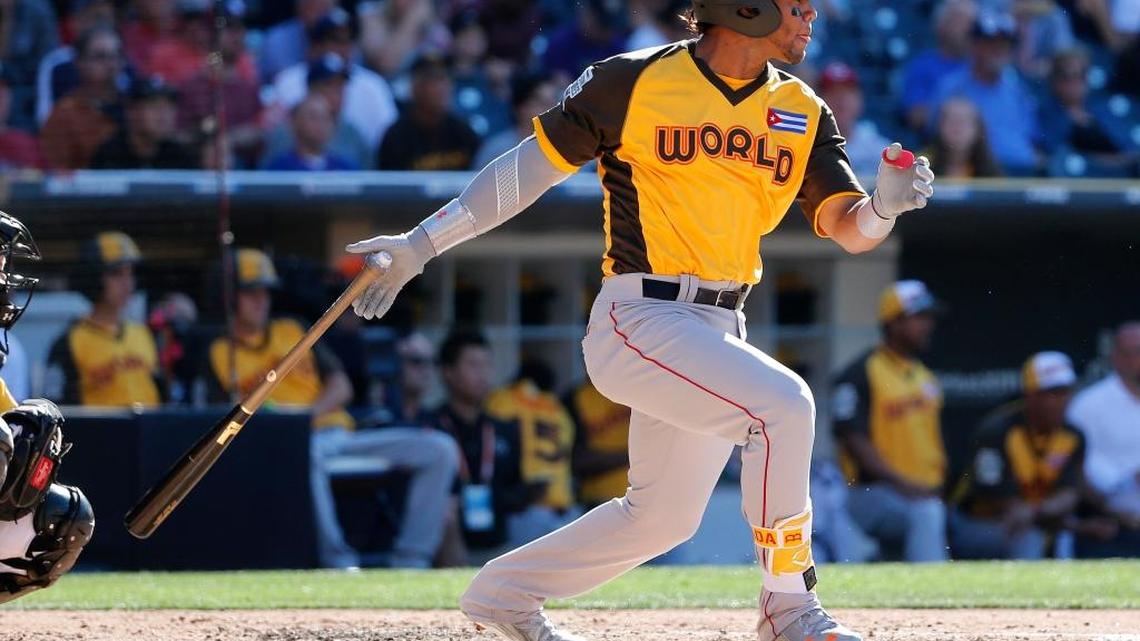 EL CUBANO Yoan Moncada es una de las atracciones del Juego de las Estrellas del Futuro.