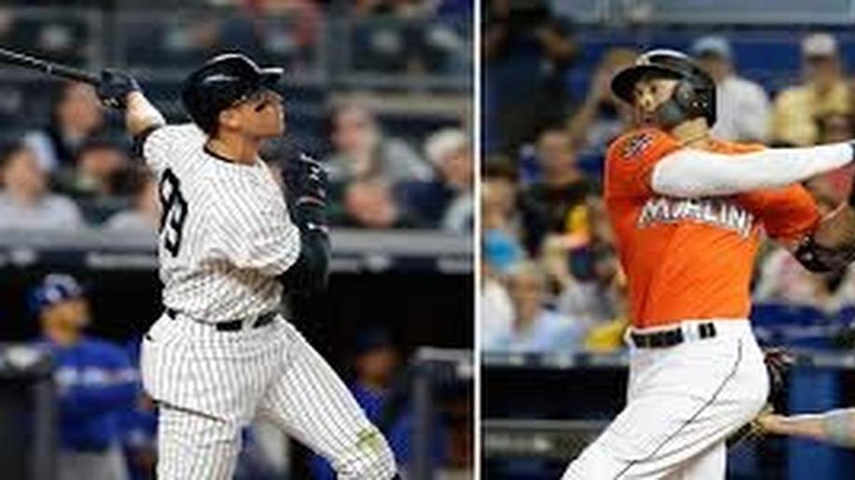 Aaron Judge (izq.) y Giancarlo Stanton tienen 32 jonrones cada uno y encabezan ese departamento en las Mayores.