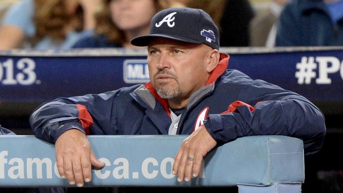 FREDI GONZÁLEZ durante un juego del 7 de octubre del 2013 al mando de Atlanta.