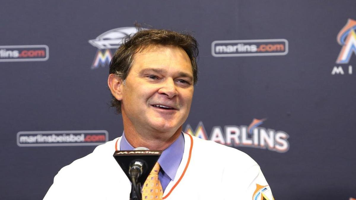 Don Mattingly cuando fue presentado como nuevo mánager de los Marlins, el 2 de noviembre del 2015.