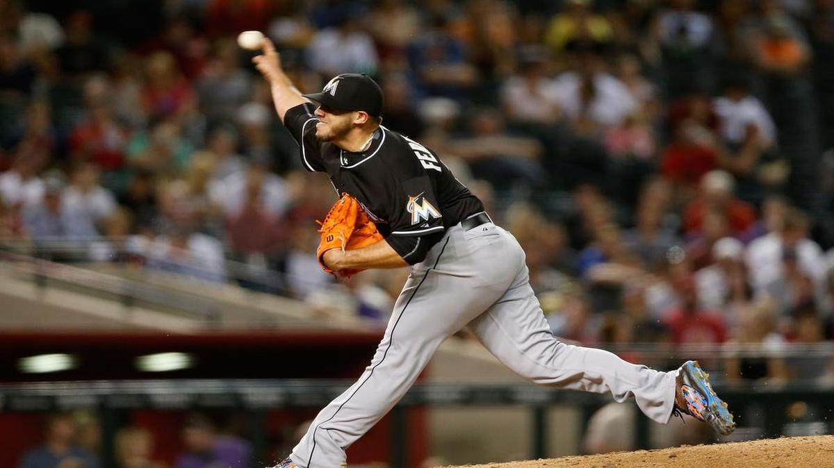 
El derecho José Fernández guió a los Marlins a un triunfo 5-3 sobre Arizona al ponchar a 11 hombres en siete entradas, el miércoles 22 de julio del 2015.
