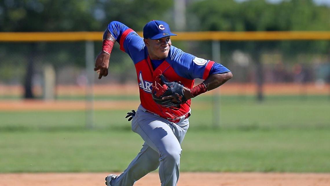 YANIO PEREZ es uno de los prospectos codiciados entre los evaluadores de talento, en jugada el 21 de agosto en el Tamiami Park.