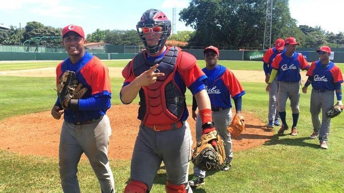 EL EQUIPO cubano que participa en el Panamericano Sub-23 con sede en Panamá.
