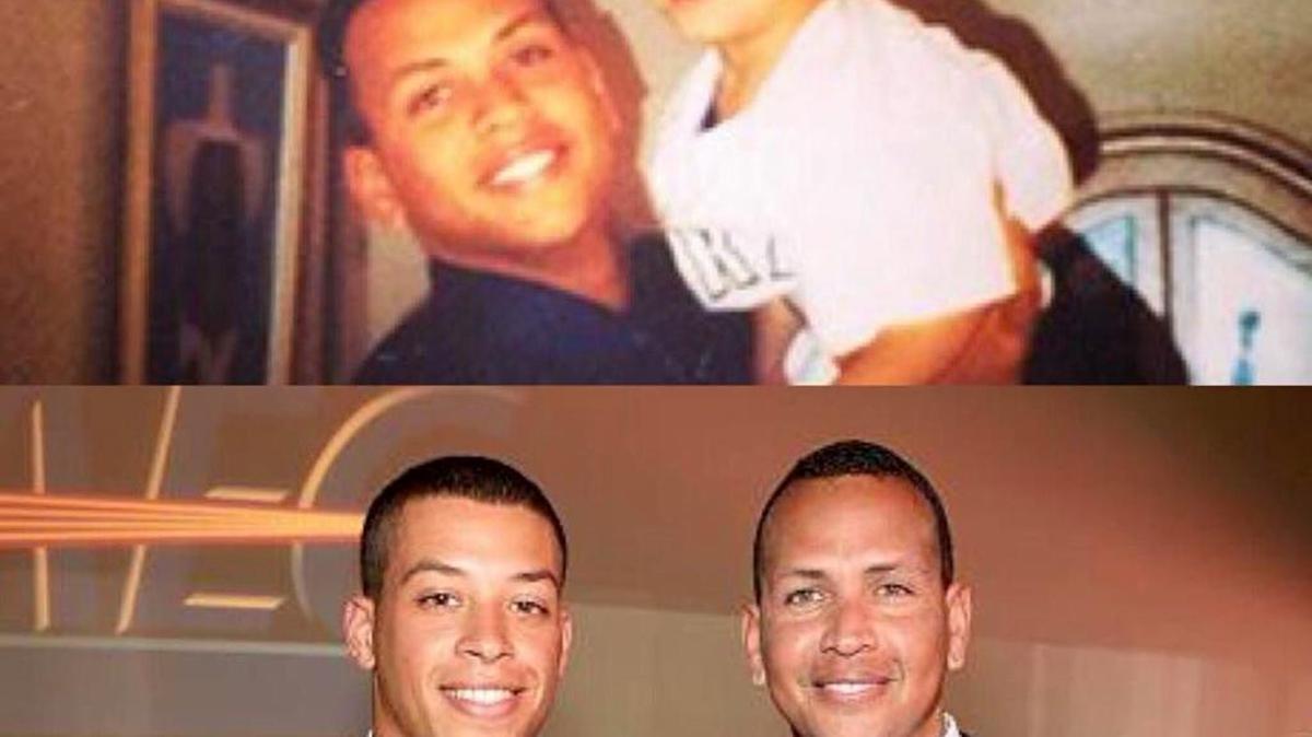 ALEX RODRIGUEZ junto a Joe Dunand en dos momentos de su vida.
