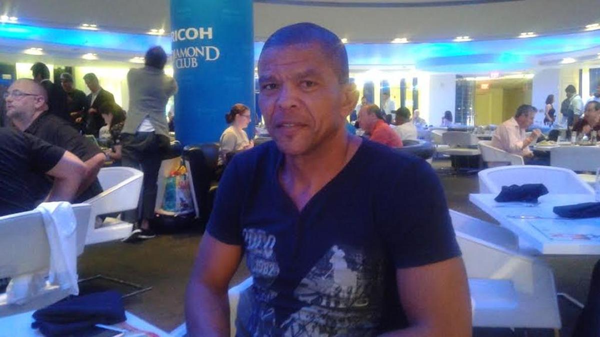 ADIEL PALMA durante una visita al parque de los Marlins el 3 de mayo del 2016