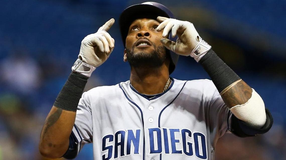 ALEXEI RAMÍREZ reacciona tras conectar un cuadrangular por los Padres el 15 de agosto del 2016 en Tampa.