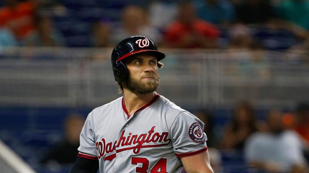 Bryce Harper, de los Nacionales de Washington.