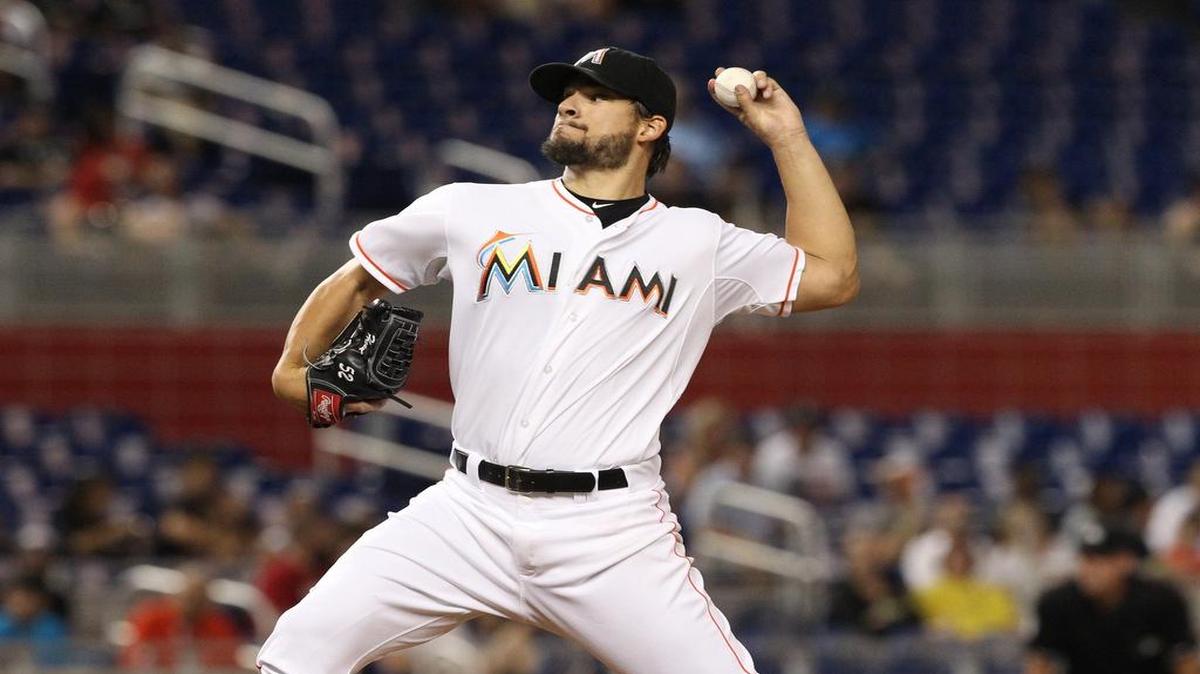 
El abridor de los Marlins Brad Hand trabajó durante ocho entradas y permitió dos carreras a la tanda de los Piratas de Pittsburgh, el martes en Miami.

