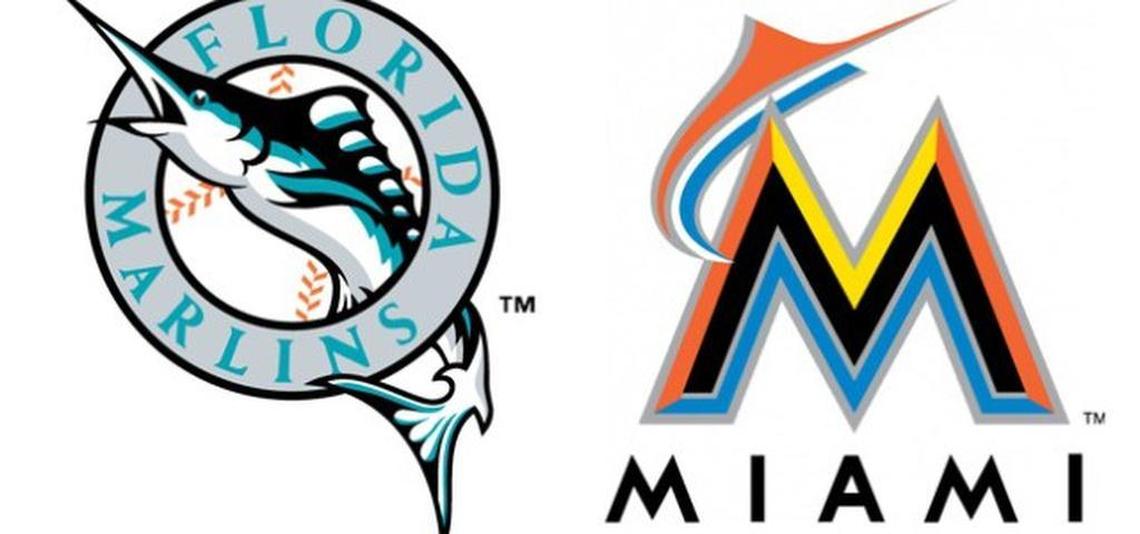 LOS DOS logos principales que han tenido los Marlins.