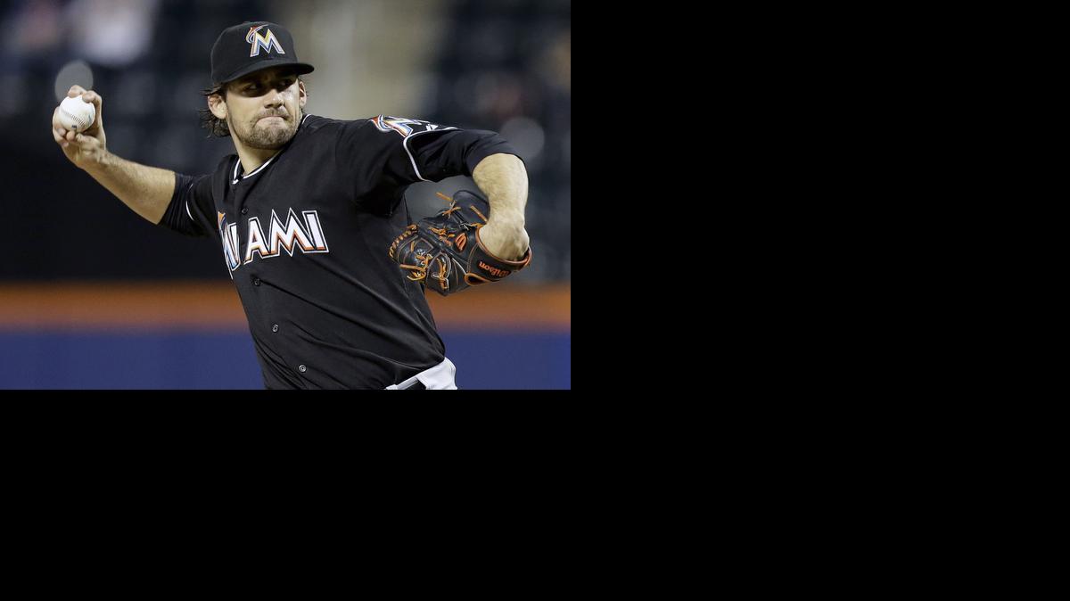 
El abridor de los Marlins Nathan Eovaldi permitió seis carreras en solo 4.1 episodios de faena, el martes.
