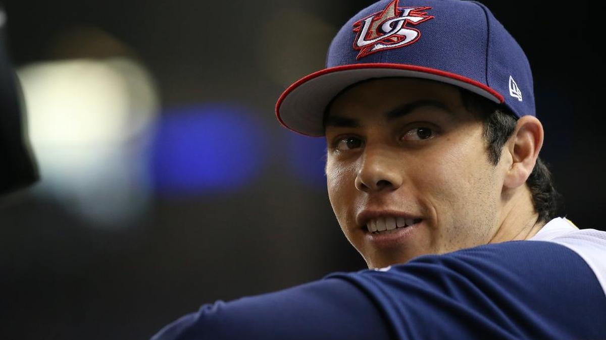 CHRISTIAN YELICH fotografiado en Miami el 12 de marzo del 2017.