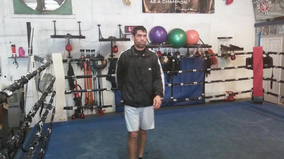 DAVID EMANUEL Peralta entrena en el gym de Miami.