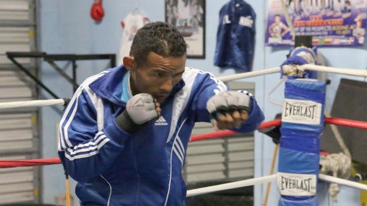 
El boxeador venezolano Ismael Barroso entrena el lunes 1 de de diciembre del 2014, en Miami.


