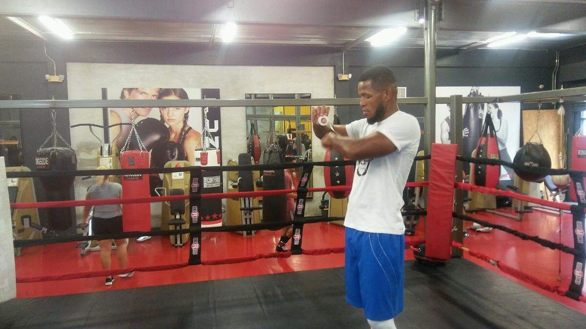 SULLIVAN BARRERA durante un entrenamiento el pasado verano en Miami.