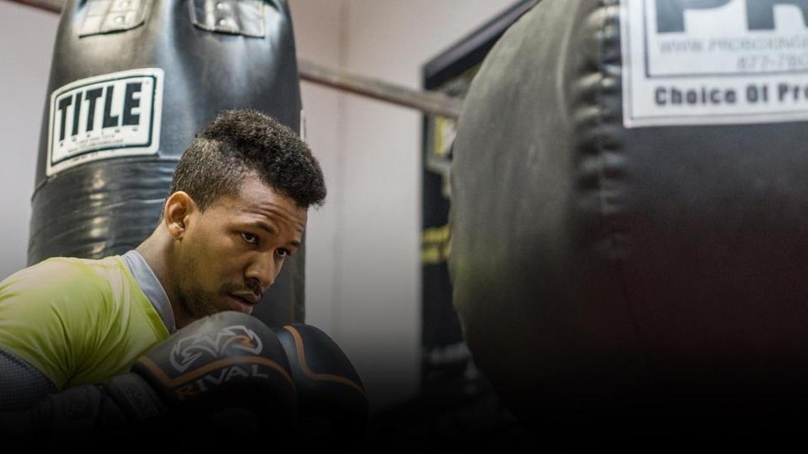LEDUAN BARTHELEMY durante un entrenamiento en Las Vegas.