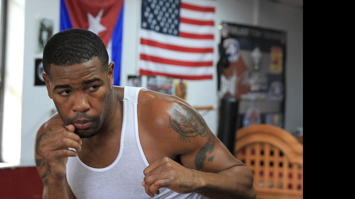 
YUNIER DORTICOS durante un entrenamiento el 13 de julio en Miami.
