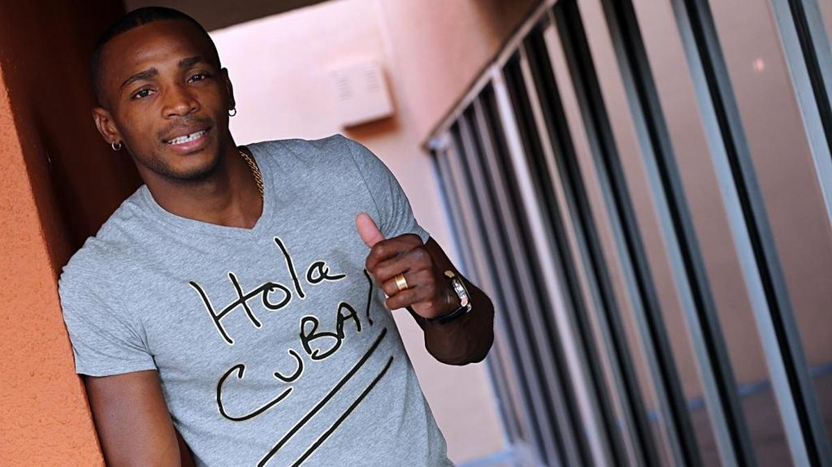 ERISLANDY LARA en el Real Café de Miami el 3 de julio del 2015.