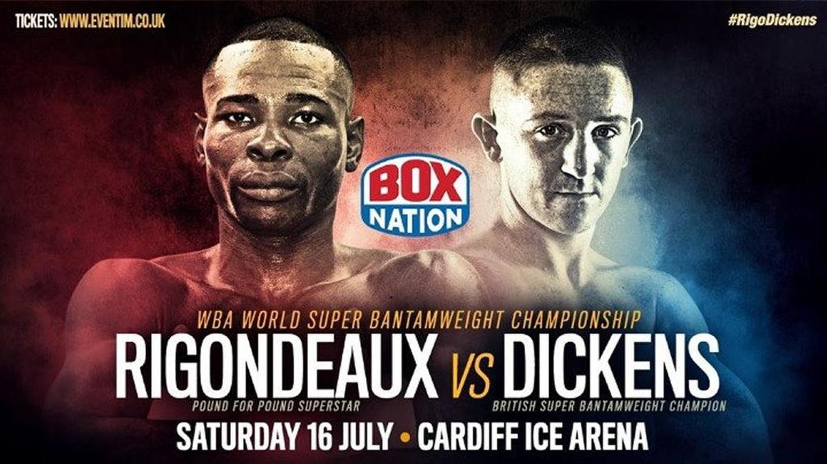 CARTEL OFICIAL de la pelea entre Guillermo Rigondeaux y James Dickens.