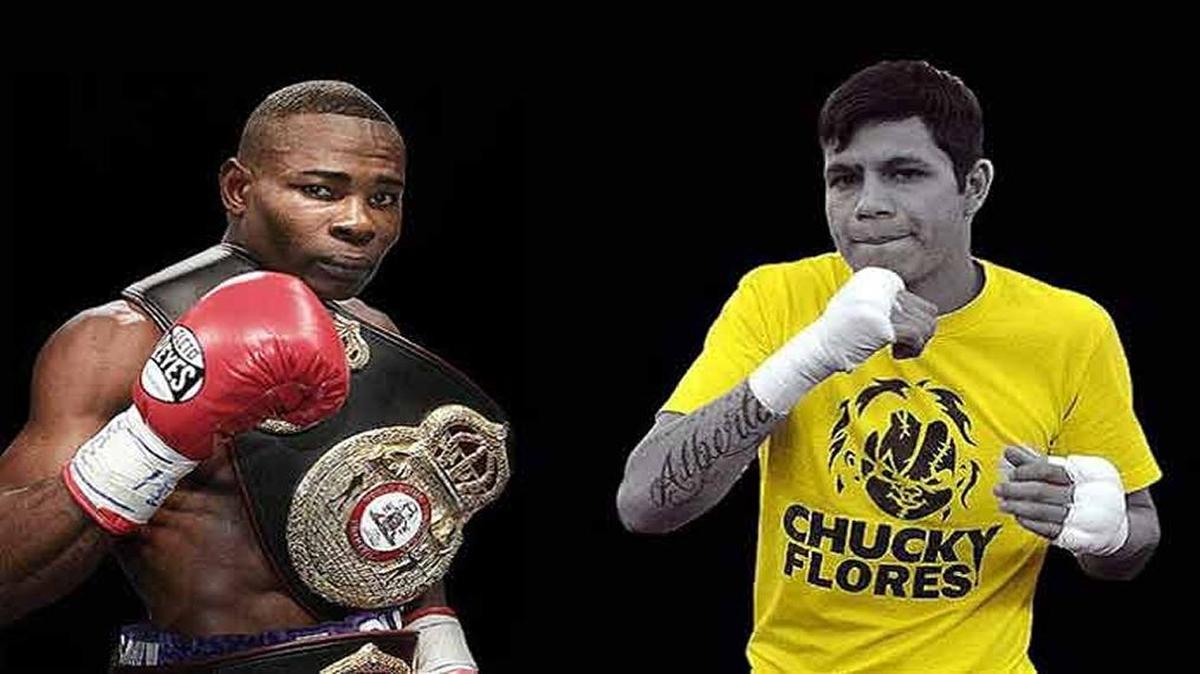 GUILLERMO RIGONDEAUX (i) se prepara para defender su corona de las 122 libras ante Moisés Flores.