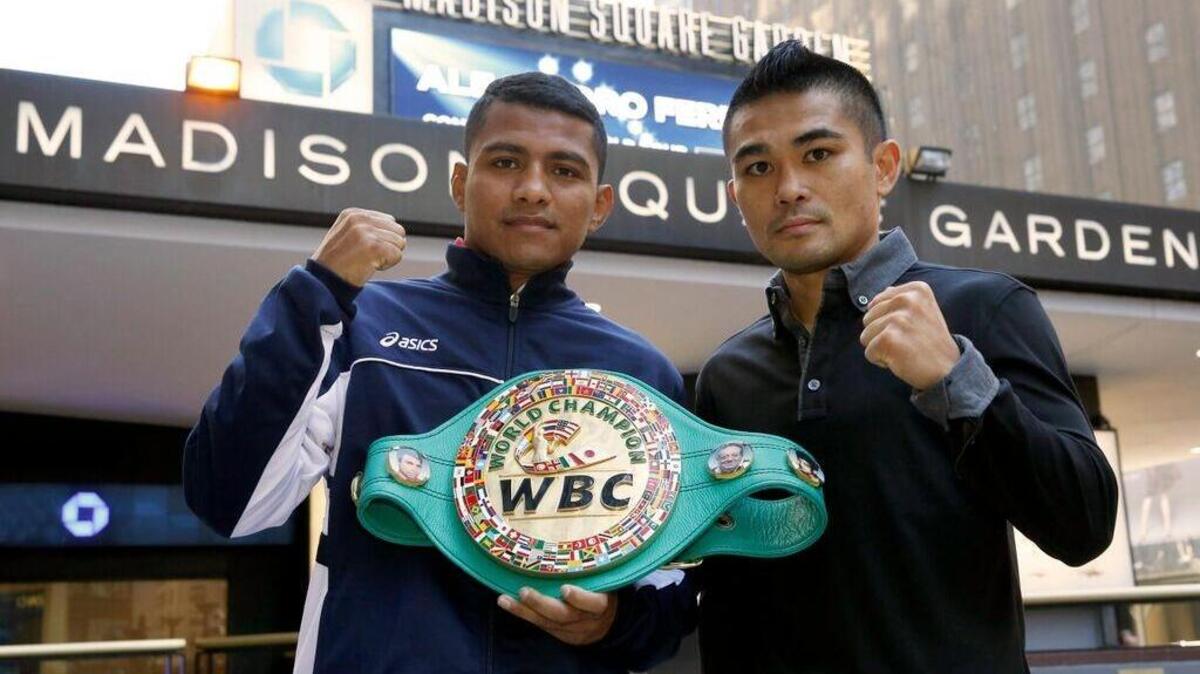 
ROMAN GONZALEZ (i) defiende su faja en el Madison Square Garden ante Brian Viloria
