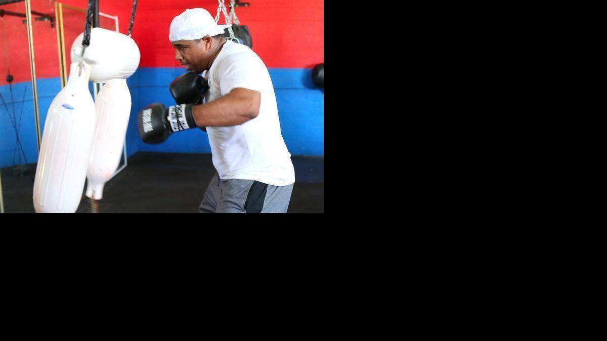 
ODLANIER SOLIS durante un entrenamiento en el gimnasio de Jorge Rubio en Miami el 11 de febrero.


