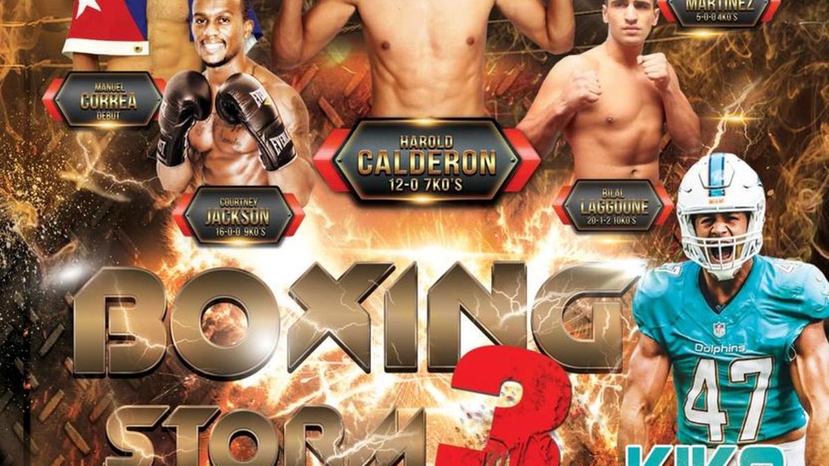 LA VELADA Boxing Storm 3 pretende azotar Miami el 17 de junio en el Hotel Double Tree.