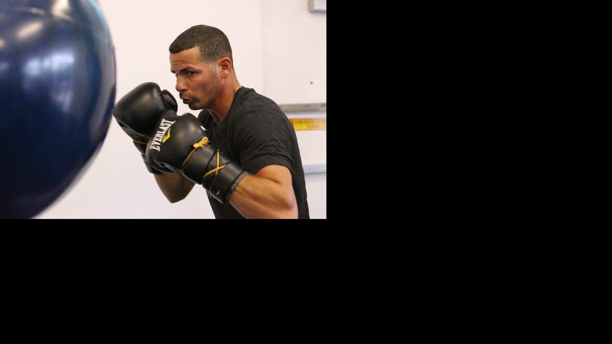
RICHARD ABRIL durante un entrenamiento en Pembroke Pines el Martes 20 de Enero del 2015.
