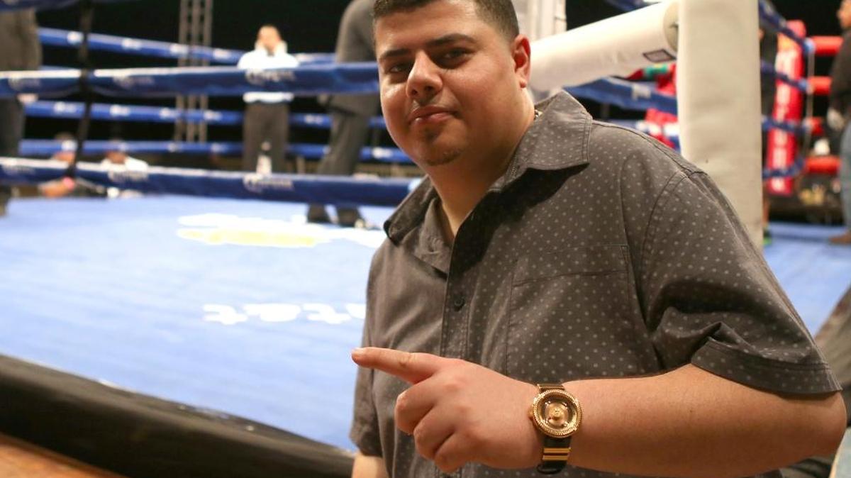 LUIS DE Cubas Jr. duranta una velada de "Noche de Combates," de ESPN el 26 de marzo en en el Hialeah Park, de Hialeah.