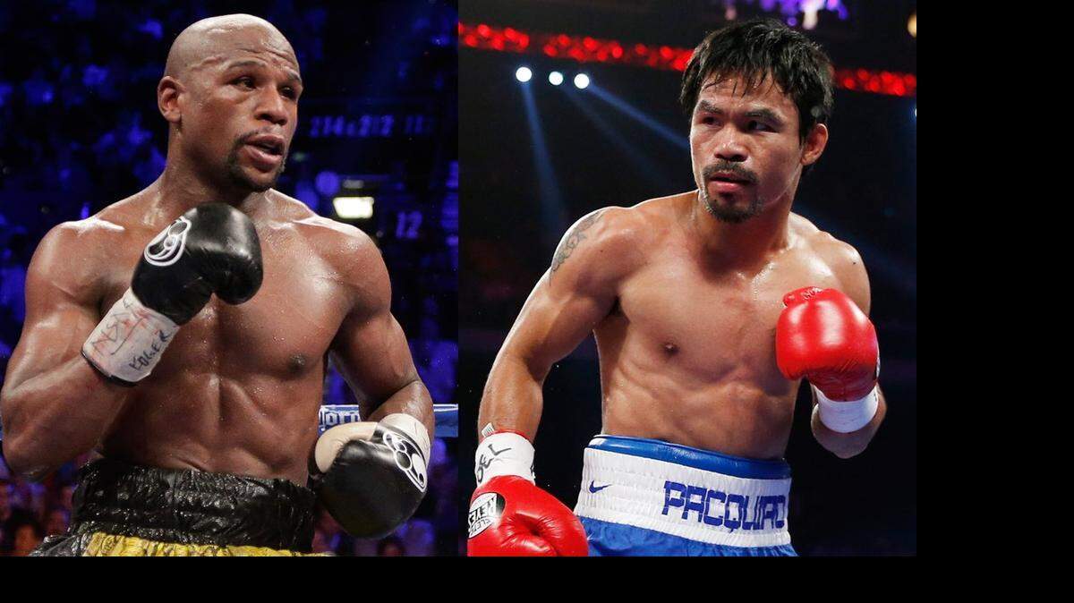 Floyid Mayweather (izquierda) y el filipino Manny Pacquiao se enfrentarán este sábado en la denominada "Pelea del Siglo".