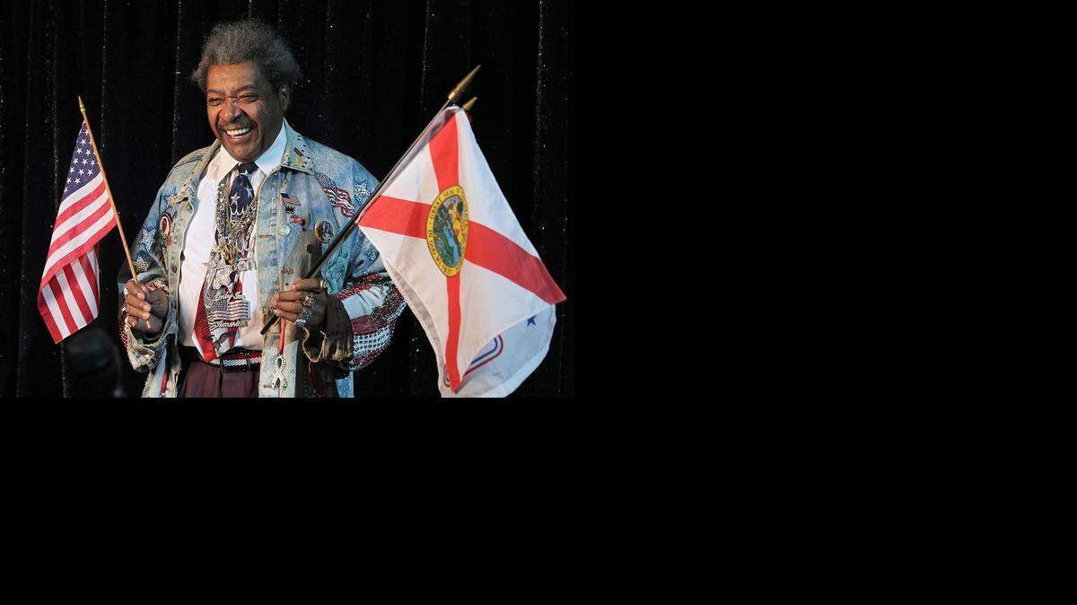 
El legendario Don King durante en presentación de su cartel de boxeo en el Gulfstream Park en Hallandale, en noviembre del 2012.
