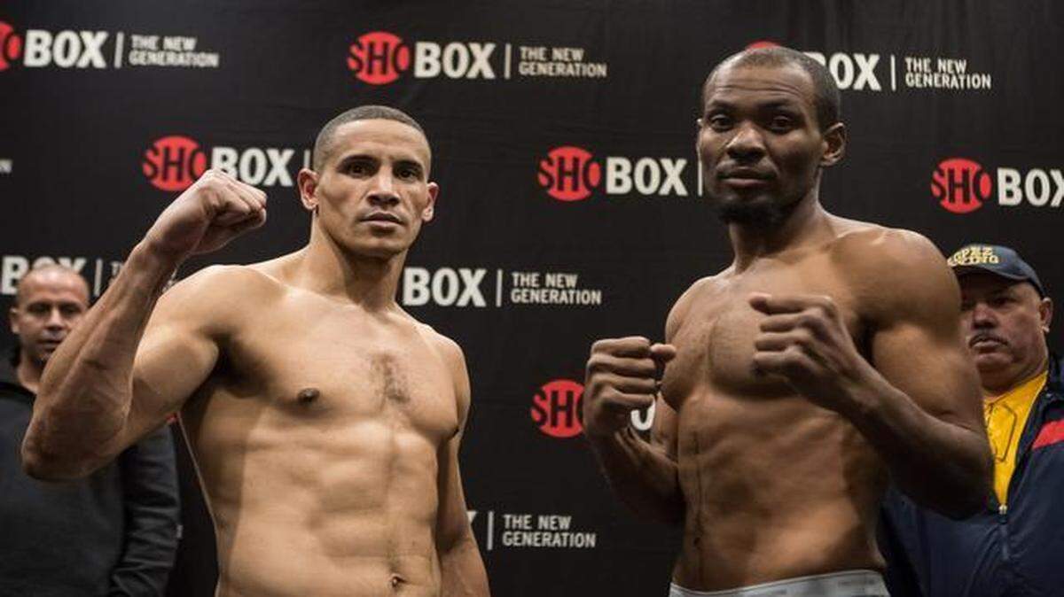 
El ligero pesado cubano Humberto Savigne (izq.) perdió por nocaut ante Criag Baker, en el segundo asalto de la pelea celebrada el viernes 20 de febrero en Pittsburgh.
