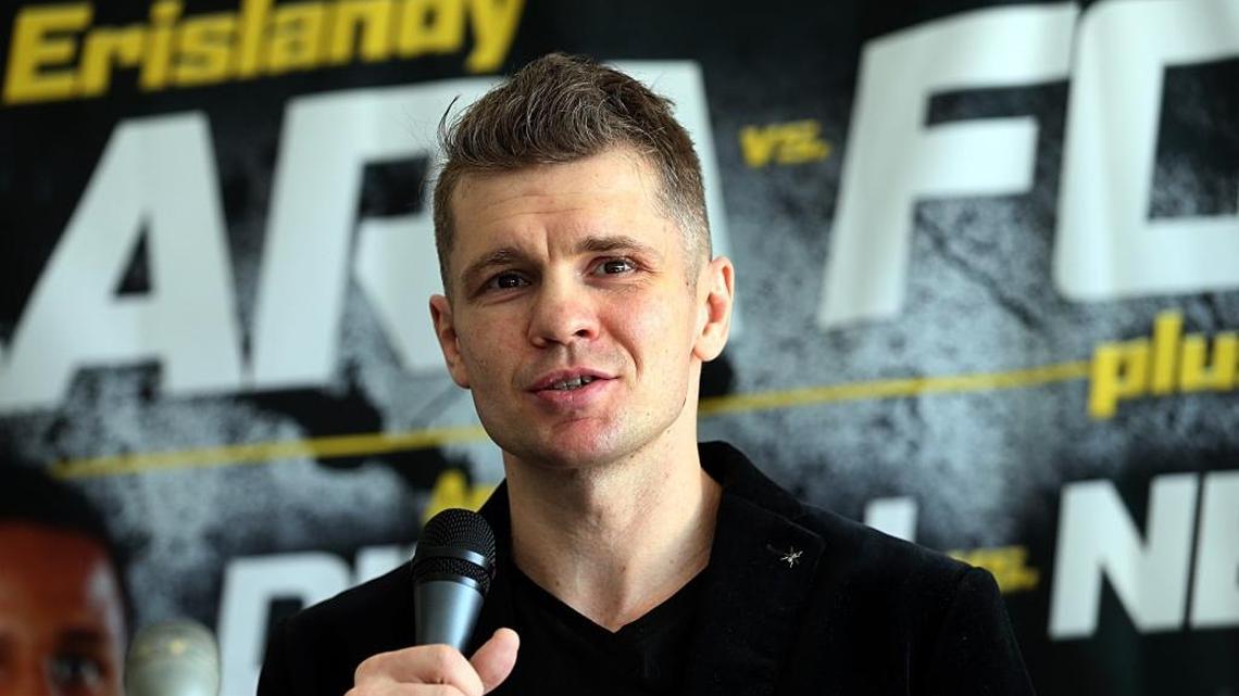 YURI FOREMAN durante la conferencia de prensa para promover la pelea contra Erislandy Lara el 11 de enero.