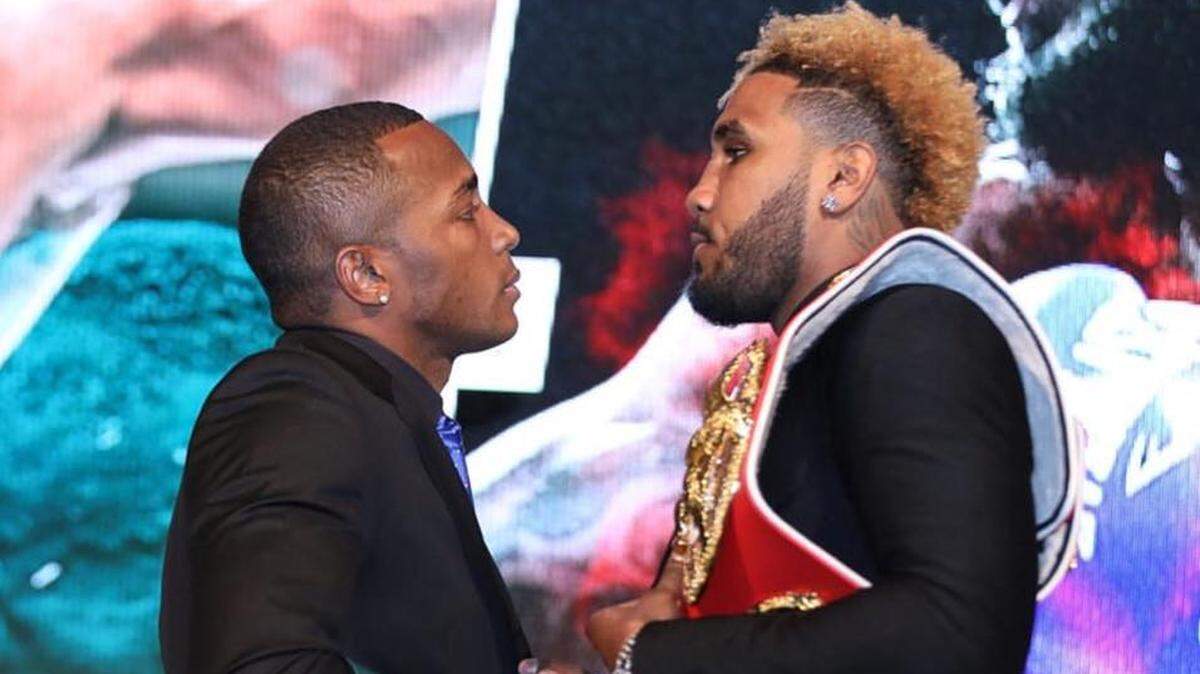 LA PRIMERA entrega entre Erislandy Lara y Jarrett Hurd (d) fue excelente.