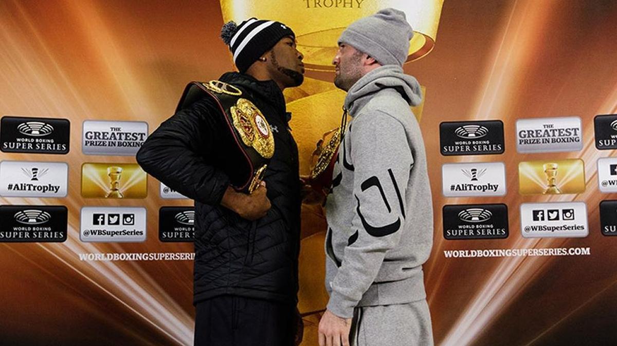 YUNIER DORTICOS (i) cae ante Murat Gassiev en Sochi, Rusia.