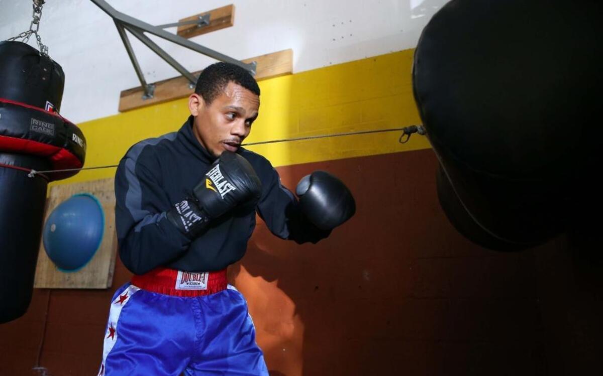 LUIS FRANCO durante un entrenamiento el 26 de febrero del 2016 en el gimnasio del profesor Jorge Rubio.