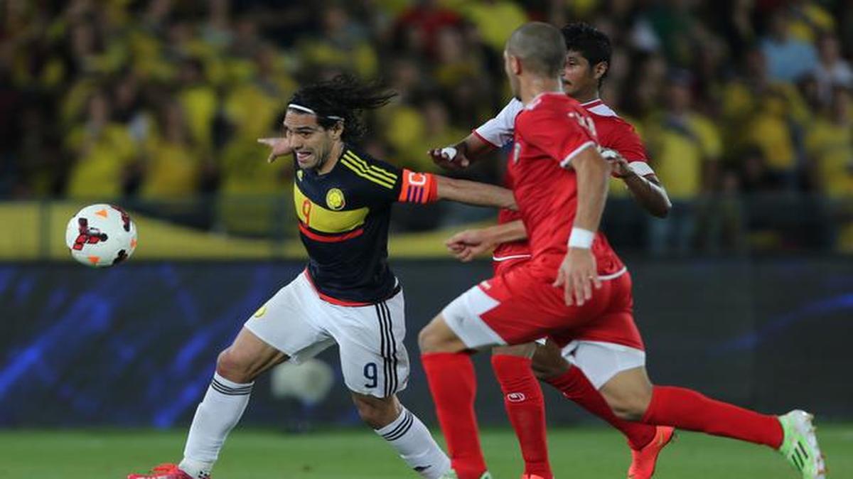 
Radamel Falcao (izq.) igualó el martes ante Kuwai la marca de Arnoldo Iguarán como máximo goleador de Colombia con 24 tantos.

