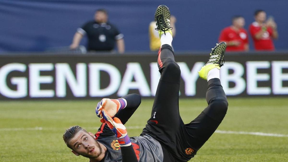 
El portero David De Gea en un entrenamiento con el Manchester United el 29 de julio del 2015.
