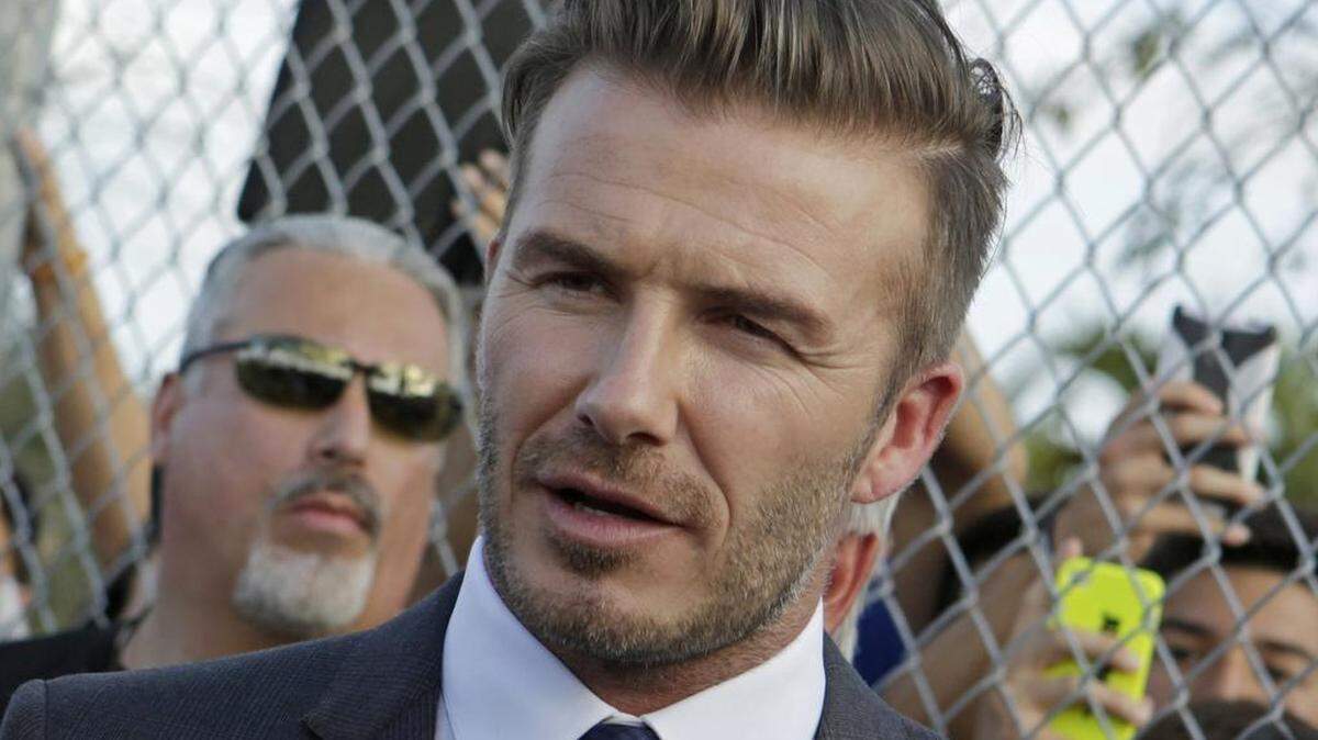 
David Beckham visita el Kendall Soccer Park el 5 de febrero del 2014 poco después de anunciar que traería Miami un equipo de la MLS.
