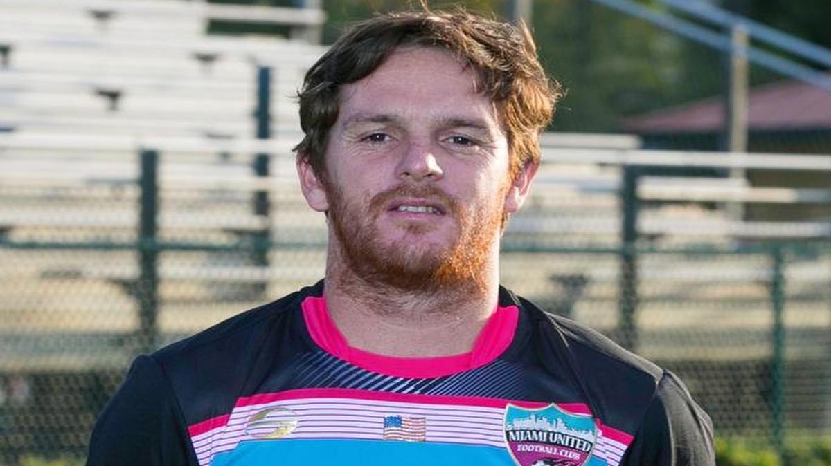 El goleador Ignacio ‘Nacho’ Calcagno, del Miami United F, en el partido contra Boca Raton FC, el miércoles 10 de mayo del 2017 en el Ted Hendricks Stadium, en Hialeah.