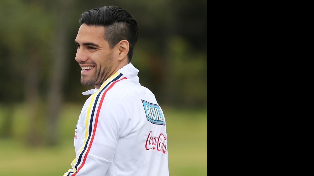 
El colombiano Radamel Falcao, jugador del Manchester United, durante un entrenamiento con su selección, el viernes 29 de mayo. 
