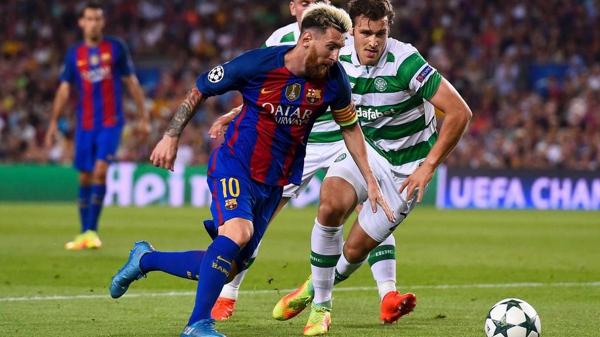 Lionel Messi, del Barcelona, durante el partido de la primera jornada de la Liga de Campeones que disputan la noche del martes 13 de septiembre del 2016, en el Camp Nou de Barcelona.