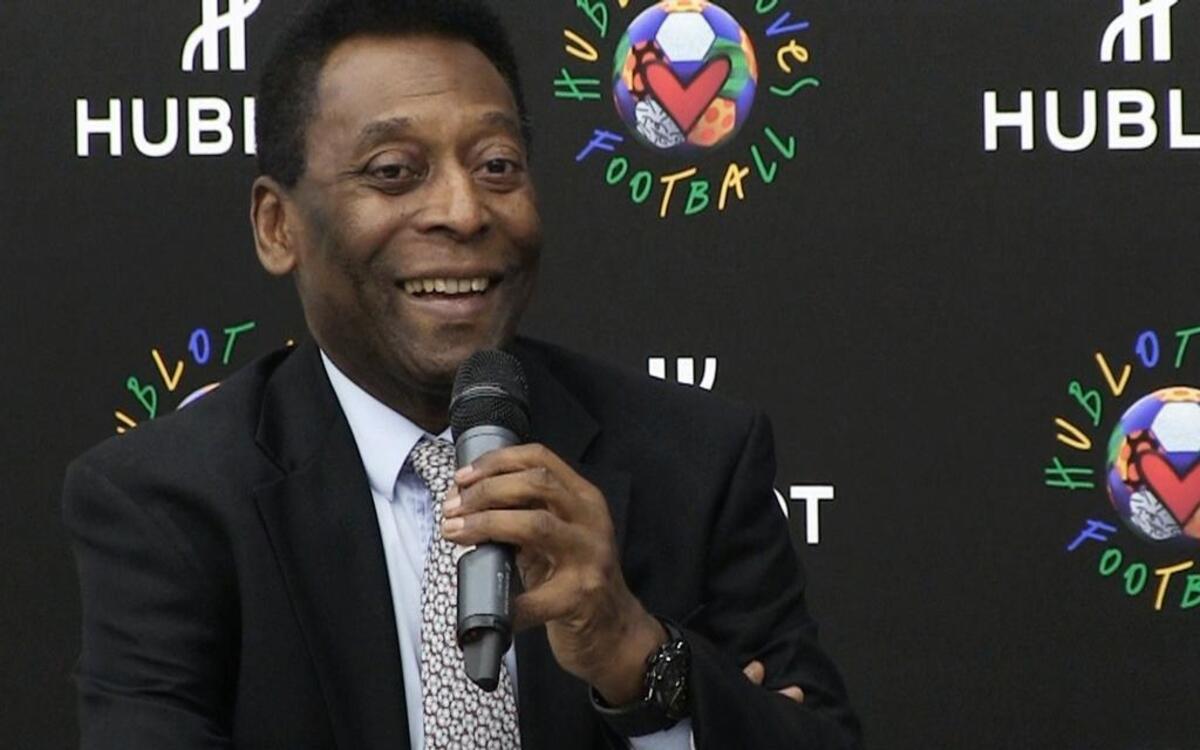 Pelé sonríe durante una presentación en Miami el 28 de abril del 2014, como portavoz de los relojes Hublot.