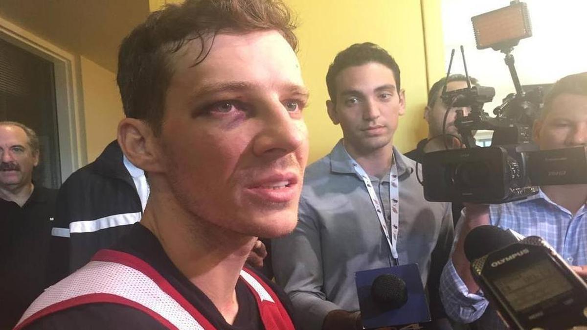GORAN DRAGIC conversa con la prensa en la Arena American Airlines.